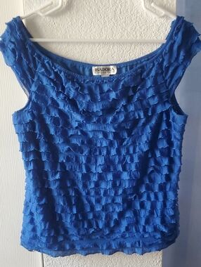 Royal Blue Ruffle Camisole